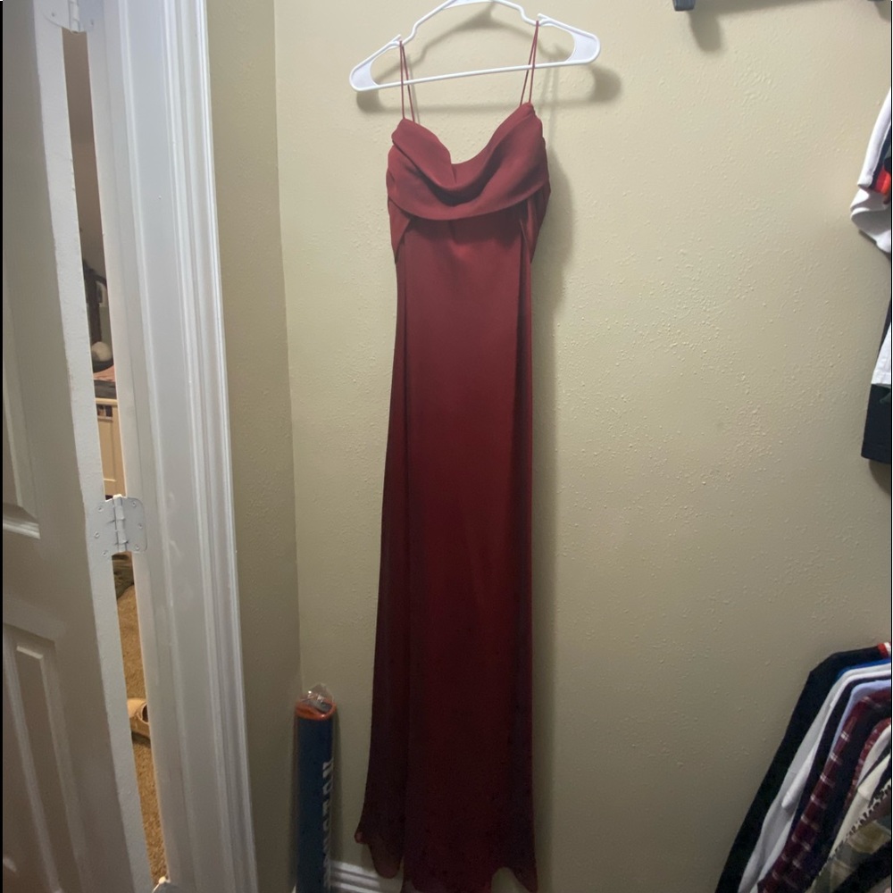 Thea Dora Long Red Dress